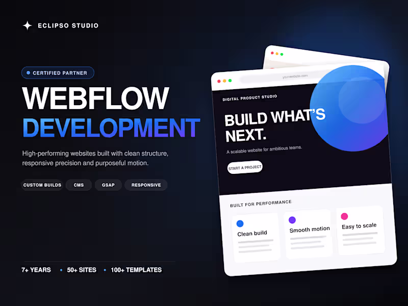 Cover image for Webflow Development