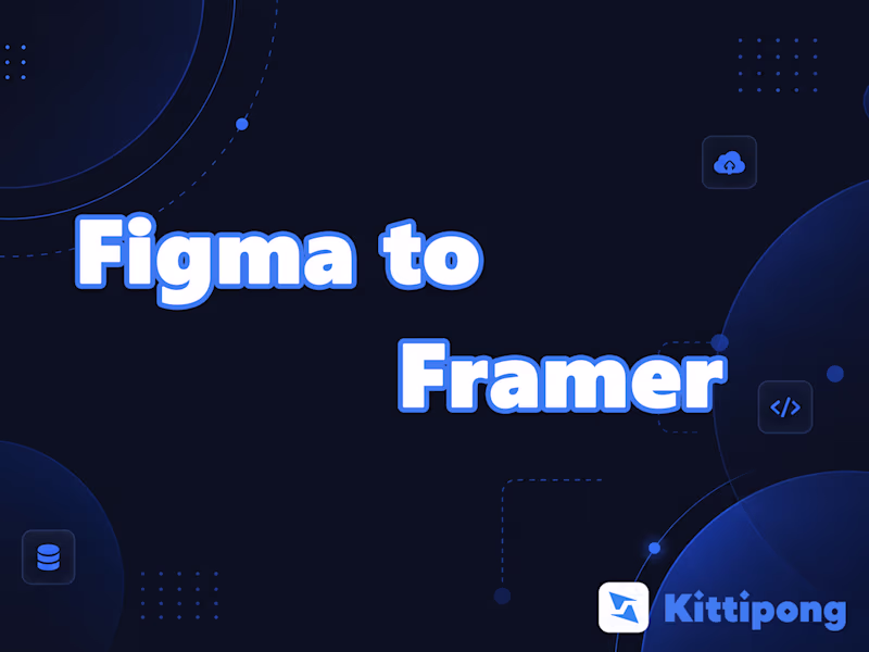 Cover image for  Figma to Framer