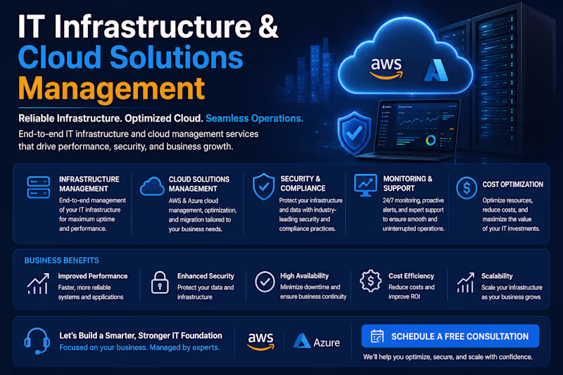 Cover image for IT Infrastructure & Cloud Solutions Management