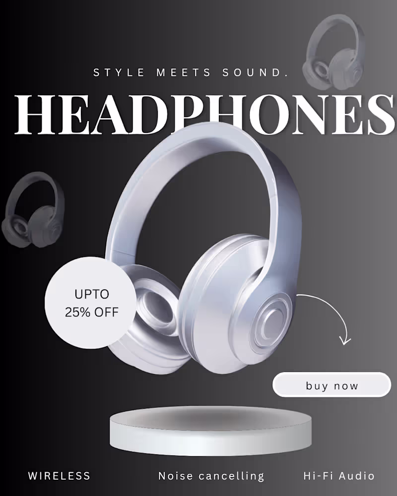 Cover image for "Technoside- Headphones Instagram post"
"Designed a
