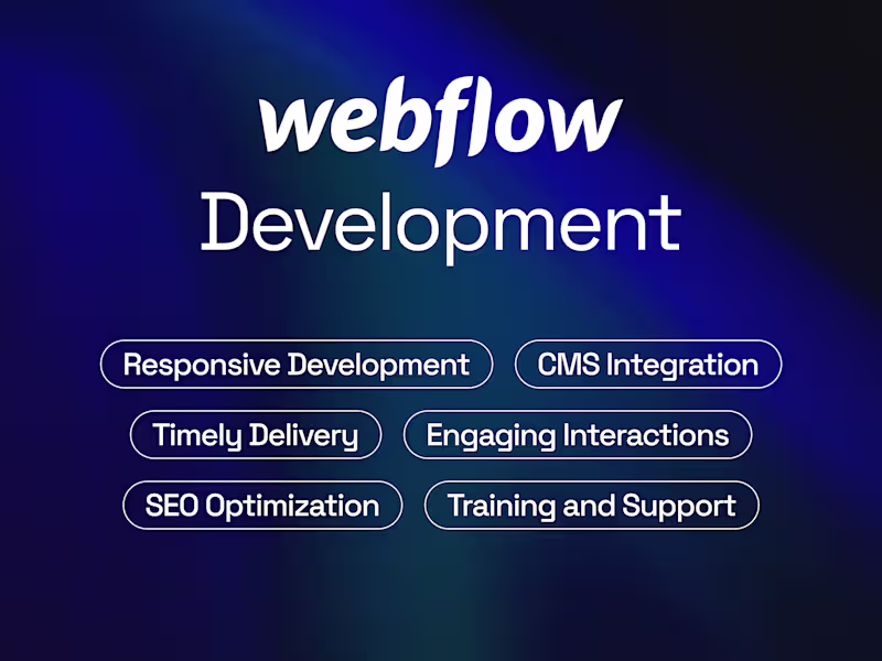Cover image for Webflow Website (1-4 pages)