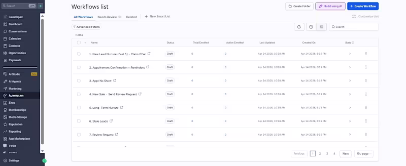 Cover image for GHL Funnel + Automation Setup