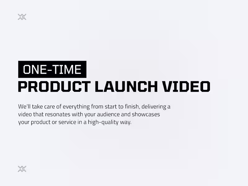 Cover image for Product launch video