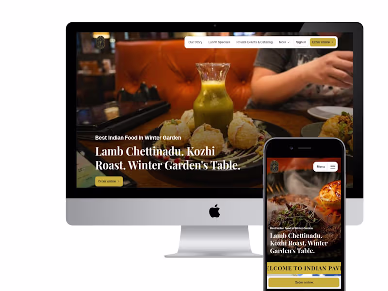 Cover image for U.S. Restaurant Website | Food & Beverage site