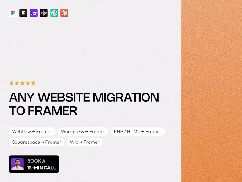 Cover image for Any Website Migration to Framer
