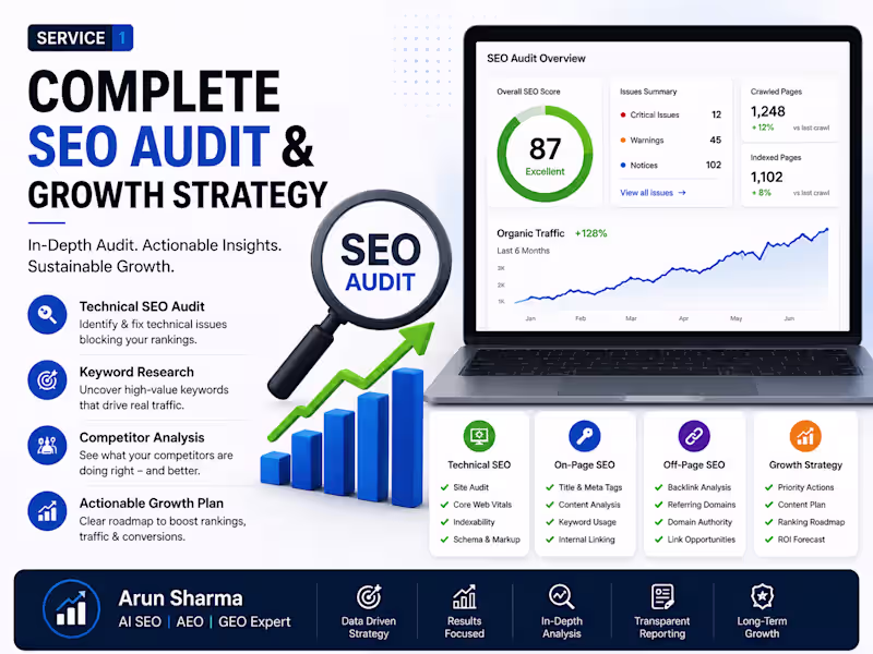Cover image for Complete SEO Audit & Growth Strategy