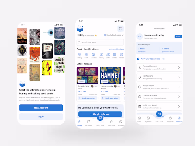 Cover image for Used books mobile app