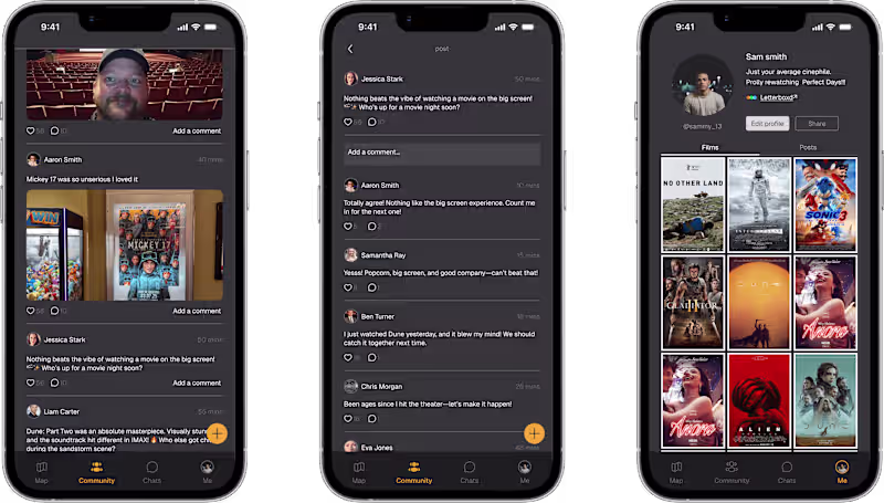 Cover image for Cinema Community App: Case Study
