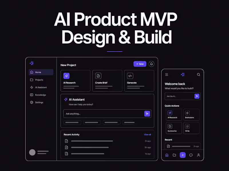 Cover image for AI Product MVP Design & Build