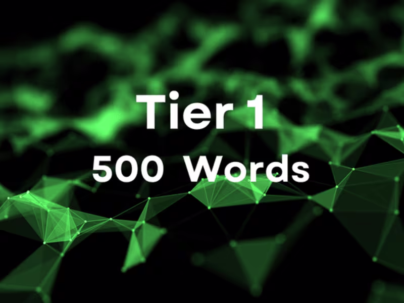 Cover image for 500 words / 1 day delivery