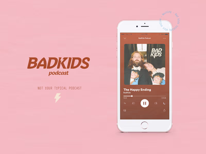 Cover image for Badkids Podcast - Brand Identity + Social Templates