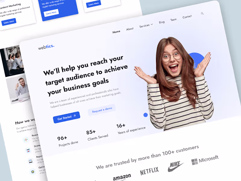 Cover image for Digital Marketing Agency Landing Page