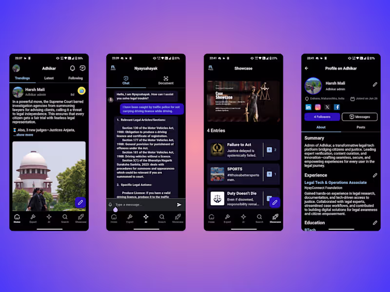 Cover image for Adhikar – Legal Companion Mobile App Play Store–published Fl...
