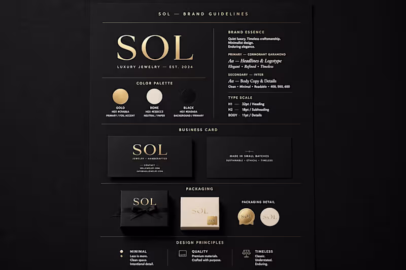 Cover image for SOL — Luxury Jewelry Brand System