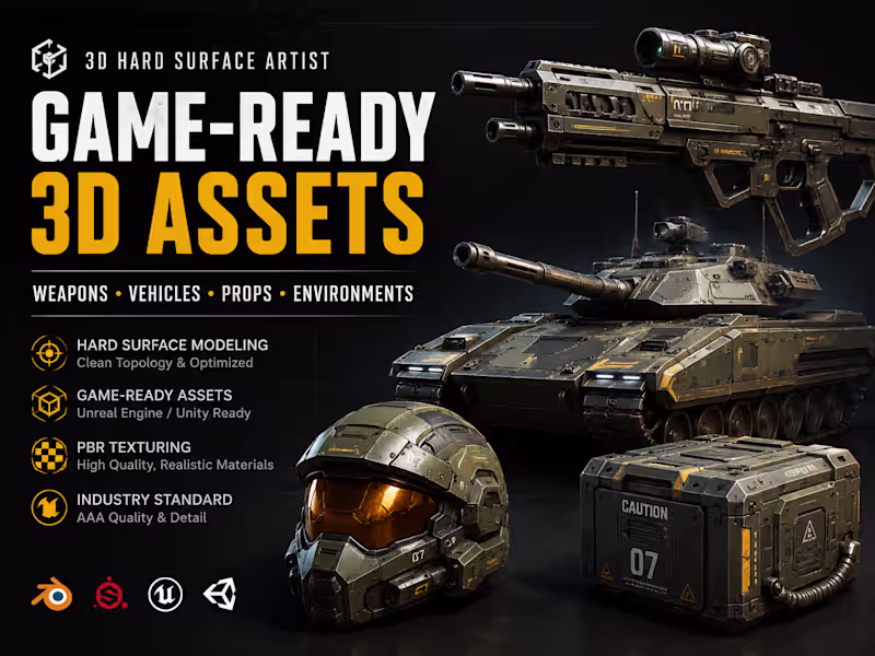 Cover image for AAA Game-Ready Hard Surface 3D Modeling