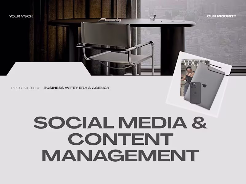 Cover image for Social Media Management, Strategy, Design & Presence