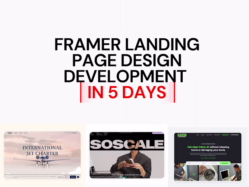 Cover image for High-Converting Webflow Landing Page in 5 Days