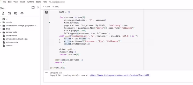 Cover image for Instagram usernames and profiles data extraction