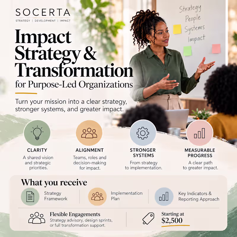 Cover image for Impact Strategy & M&E System Design