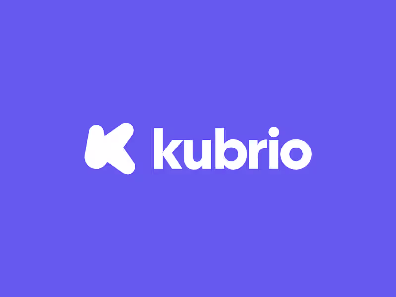 Cover image for Edutech startup visual identity. Kubrio