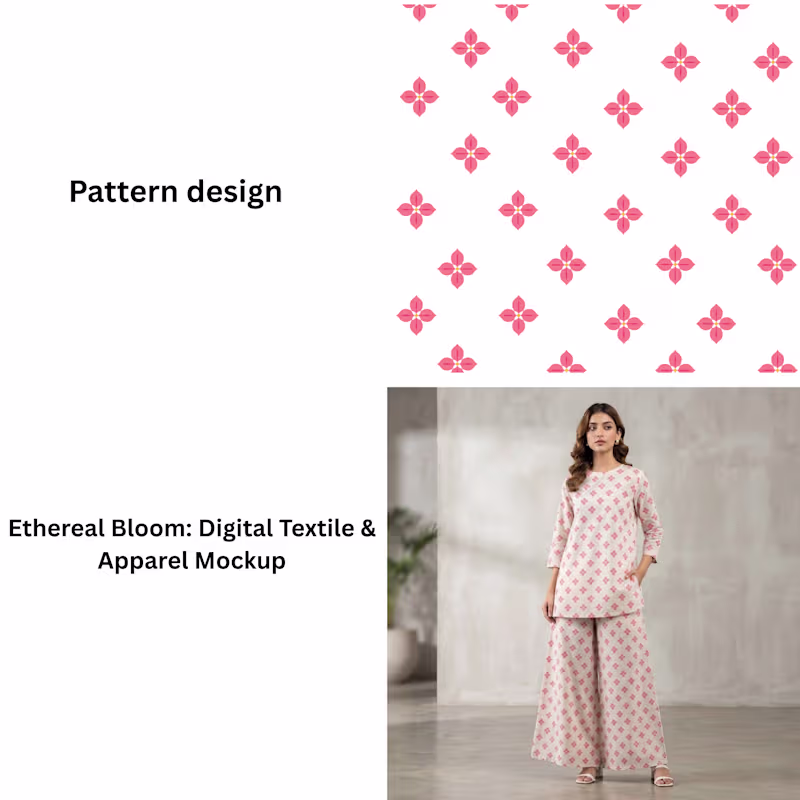 Cover image for Elegant floral pattern design created
