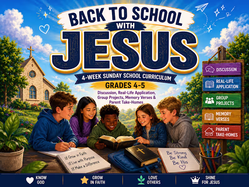 Cover image for Back to School with Jesus