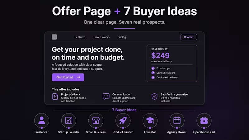 Cover image for Rewrite your offer page so price and CTA are clear