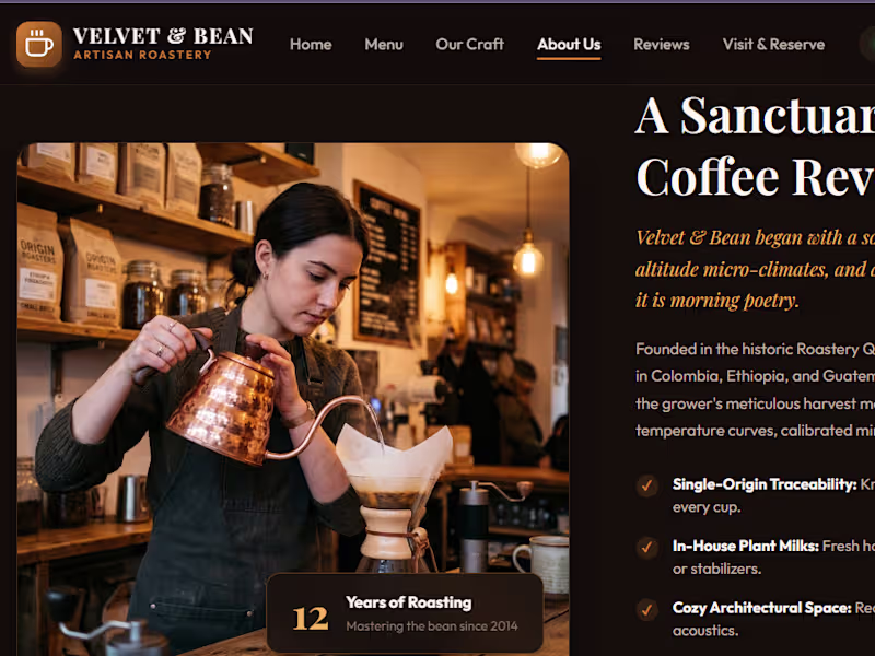 Cover image for Artisan Roastery & Coffee Bar