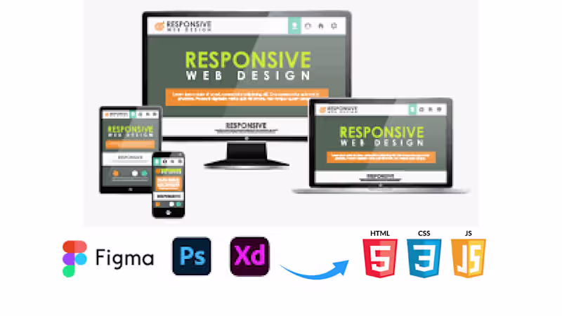 Cover image for Convert Figma (PSD/XD) design to HTML, CSS, or JS code