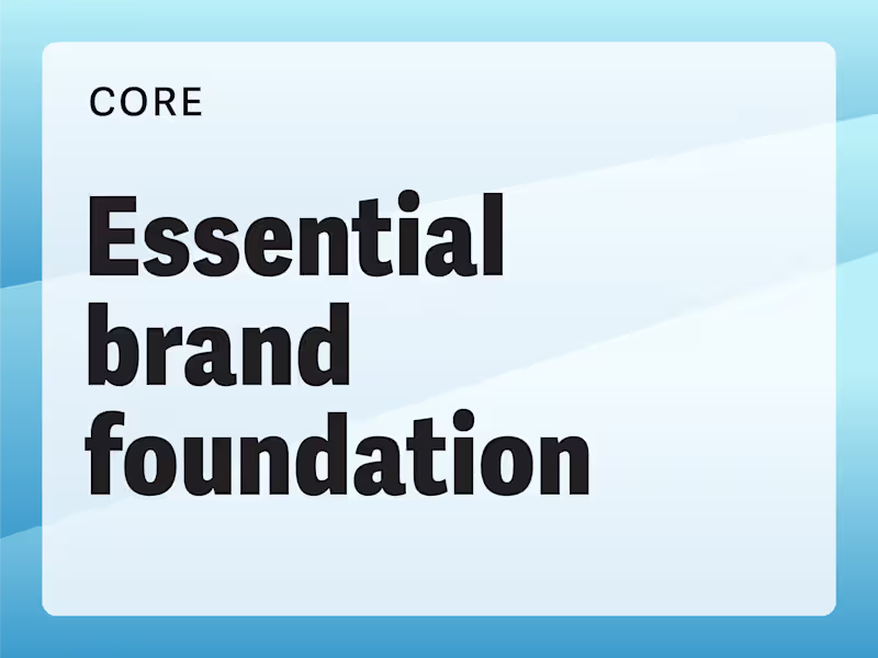 Cover image for Essential Brand Foundation