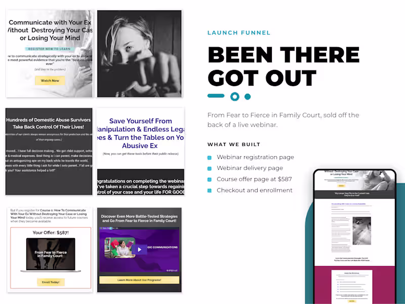 Cover image for Kajabi Webinar Funnel Launch for Coaching Brand