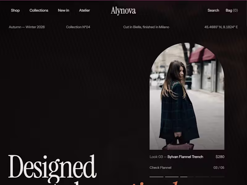 Cover image for Alynova — Editorial Fashion E-commerce