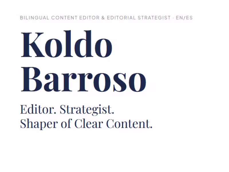 Cover image for Bilingual Content QA & Editing (EN/ES)