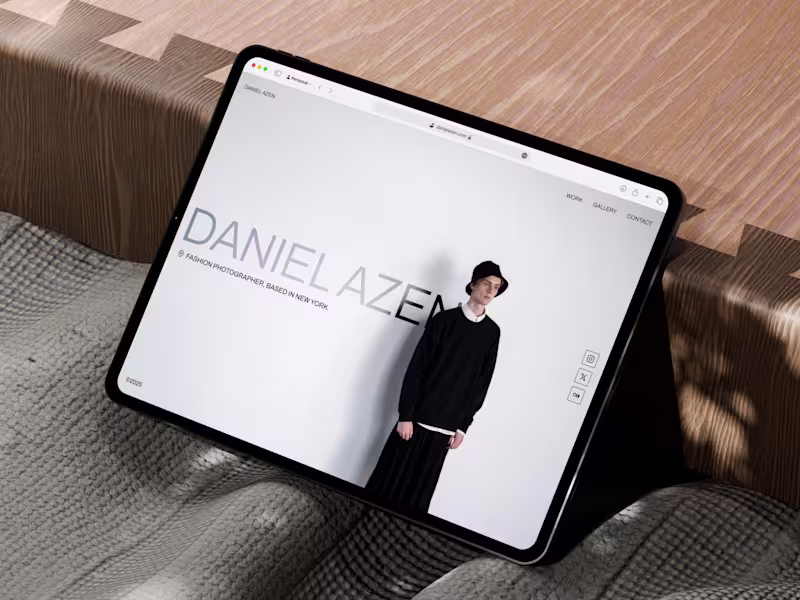Cover image for Fashion Photographer Portfolio Website | Daniel Azen