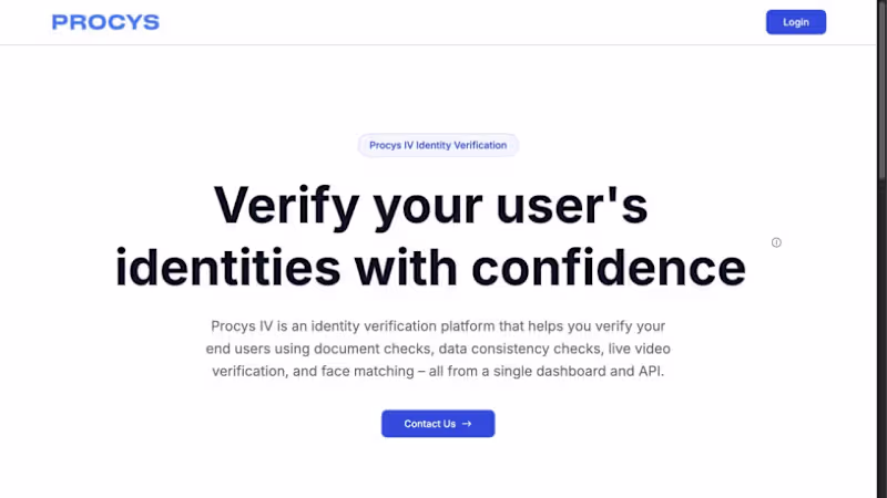Cover image for Procys | Production document AI and identity verification