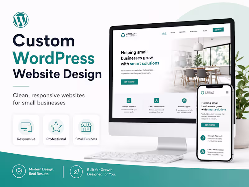 Cover image for Custom WordPress Website Design