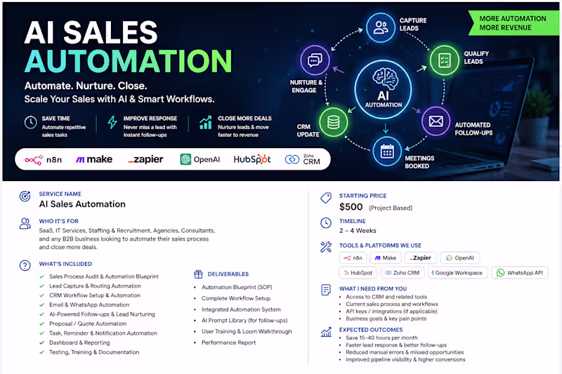 Cover image for AI Sales Automation