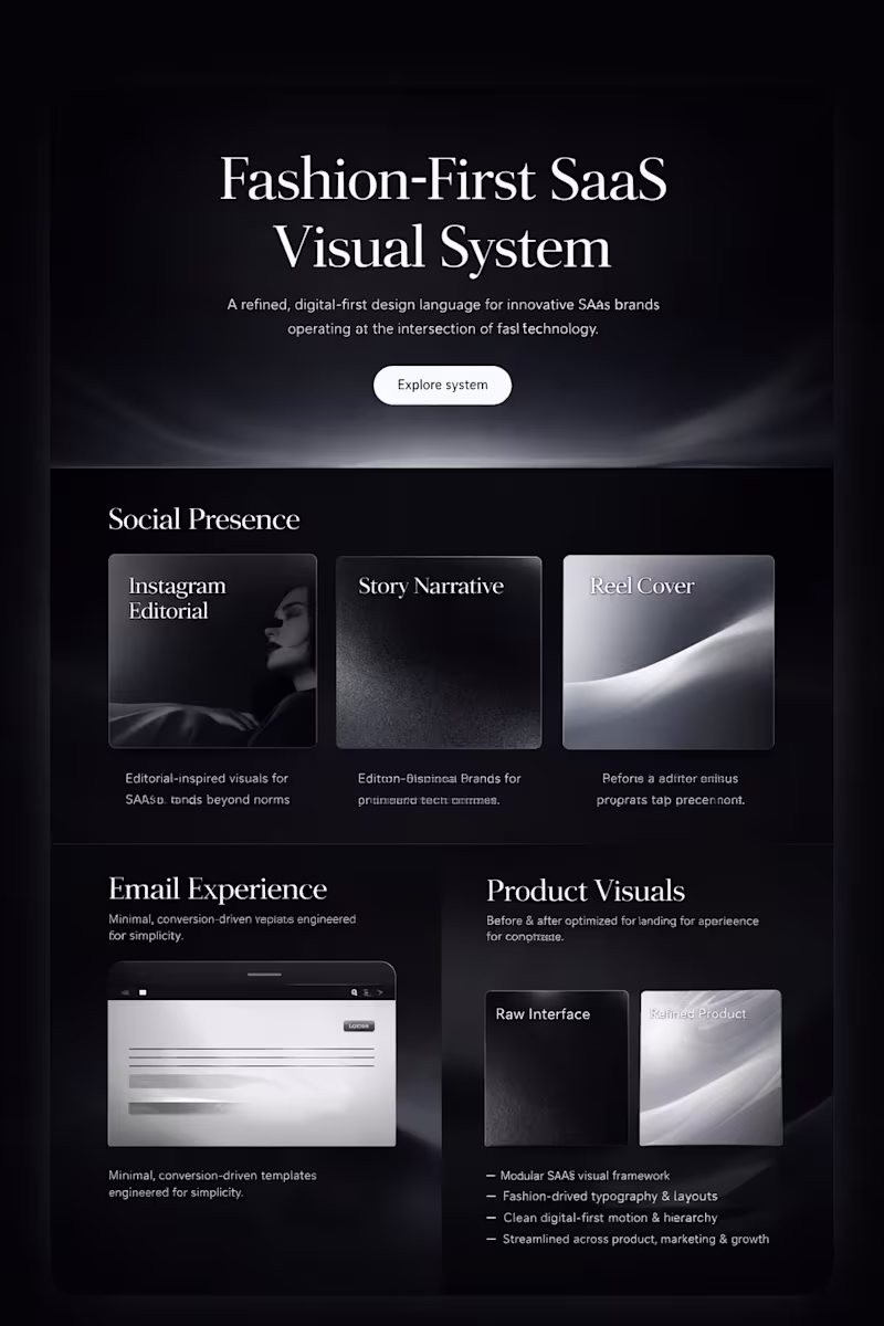 Cover image for This project explores a fashion-forward visual system design...