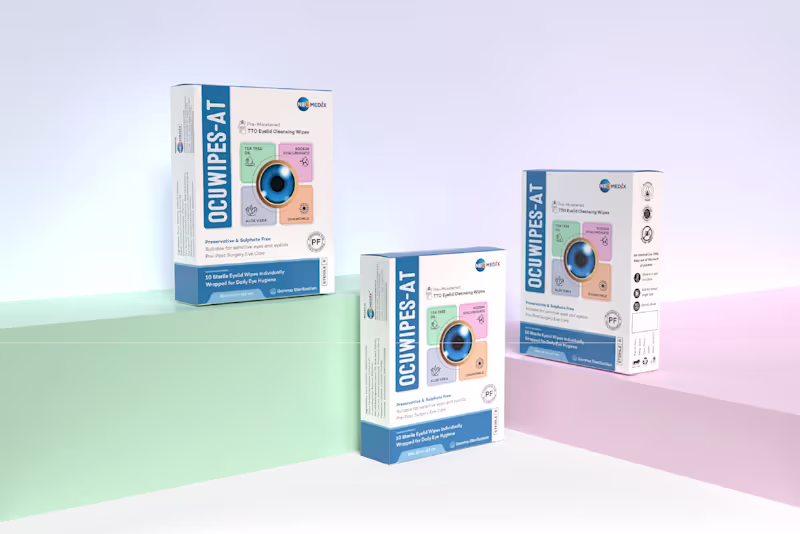 Cover image for Eyelid Cleansing Wipes Packaging Design | Hygiene Product