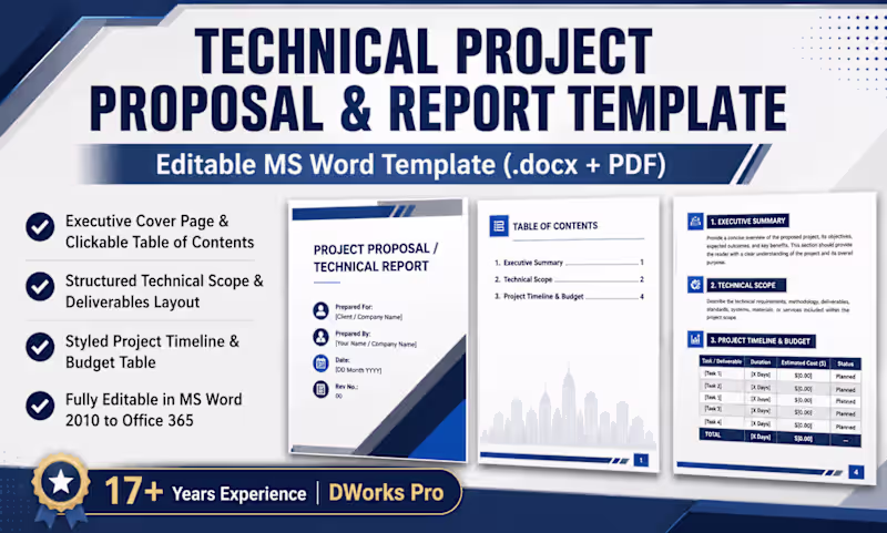 Cover image for Technical Project Proposal & Report