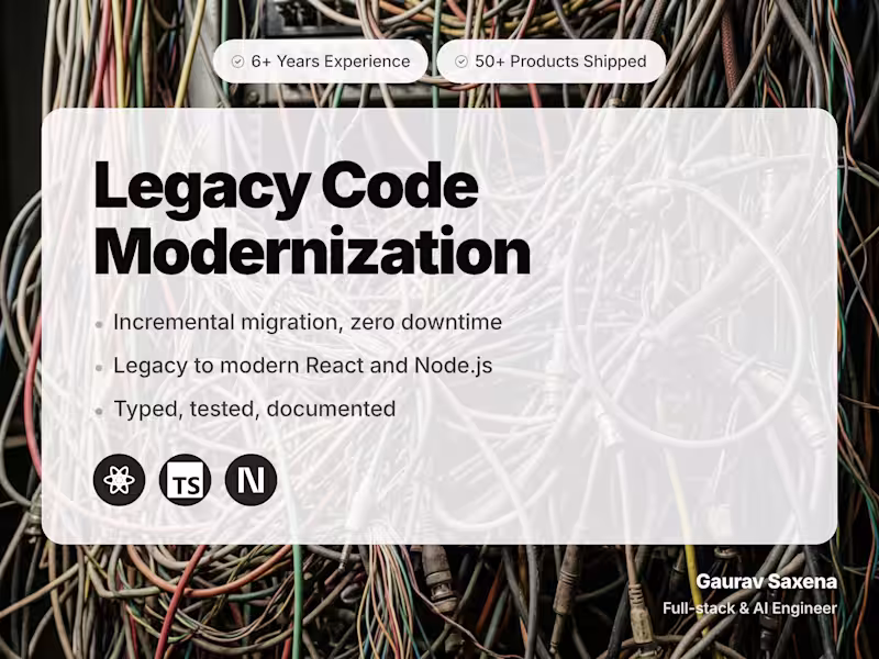 Cover image for Legacy Code Modernization
