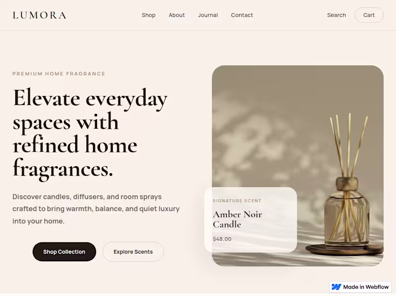 Cover image for Just finished a new Webflow