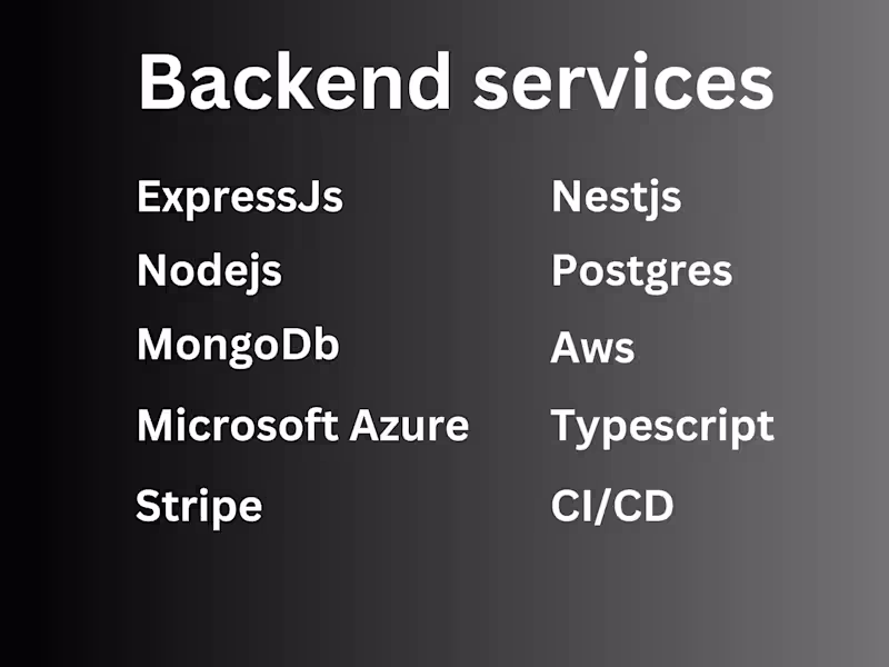 Cover image for Node js Backend Development | NestJs | ExpressJs | Postgres