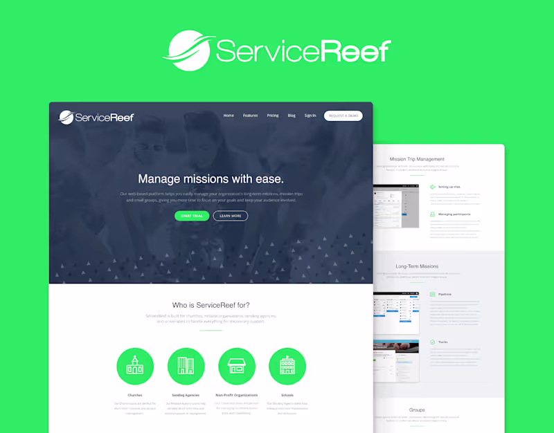Cover image for Landing Page for Nonprofits Management Web App