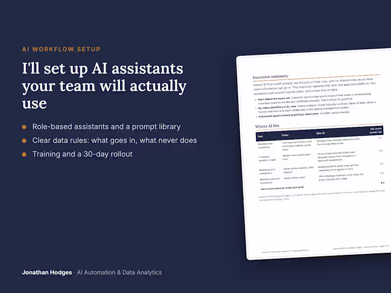 Cover image for AI Operating Playbook for an Insurance Agency (sample)