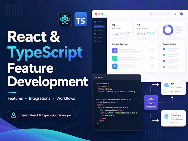 Cover image for React & TypeScript Feature Development