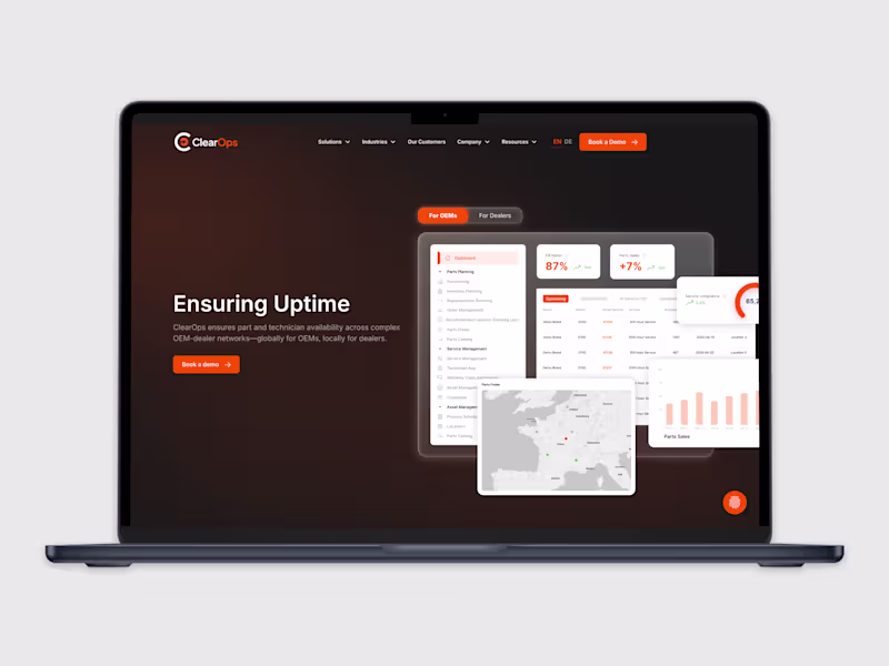 Cover image for Clearops Website Redesign & Migration to Webflow