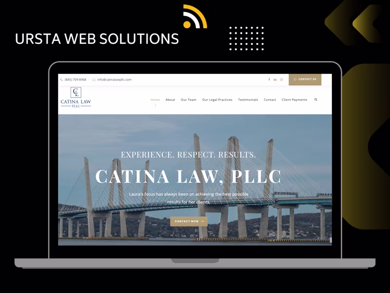 Cover image for Catina Law PLLC Wordpress Website Design and Development