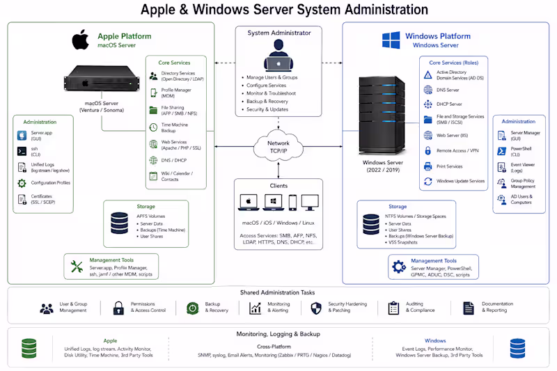 Cover image for system administration of apple and