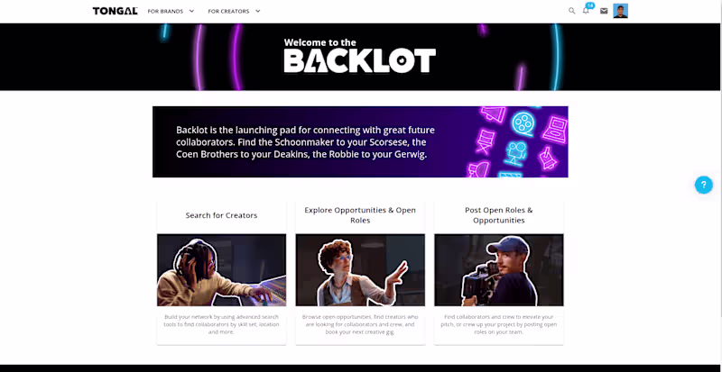 Cover image for Tongal BackLot